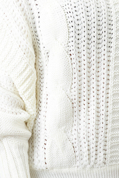 Cable Knit Dolman Mini Dress