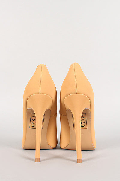 Shoe Republic Nubuck Pointy Toe Stiletto Pump
