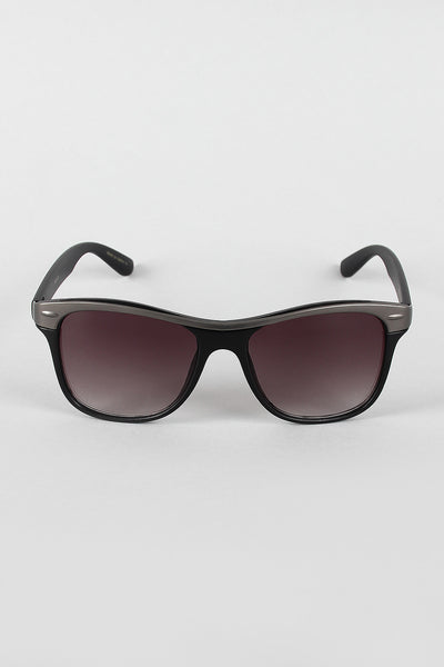 Two-Tone Wood Sunglasses
