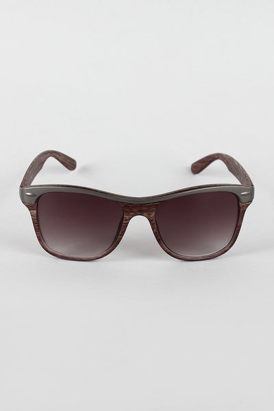 Two-Tone Wood Sunglasses