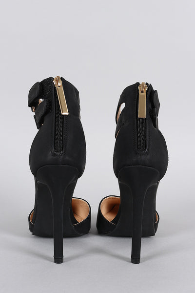 Liliana Pointy Toe Double Ankle Strap Stiletto Pump