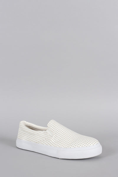 Soda Perforated Slip On Sneaker