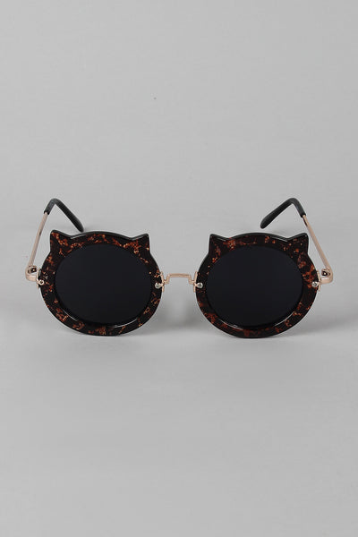 Cat Ears Round Sunglasses