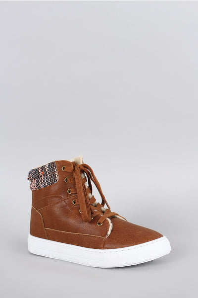 Qupid Tweed High Top Sneaker