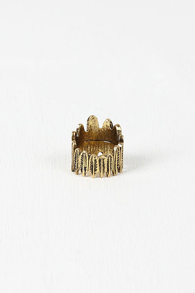 Feather Crown Ring