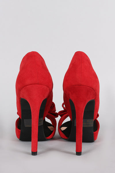 Wild Diva Lounge Lush Bow Dorsay Pump