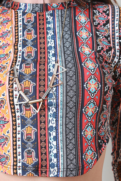 Hamsa Bohemian Crop Top