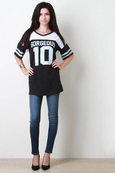Gorgeous 10 Sports Jersey Top