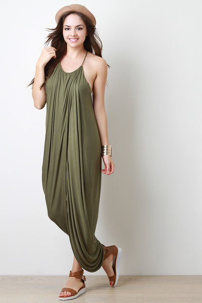Thin Straps Tulip Maxi Dress