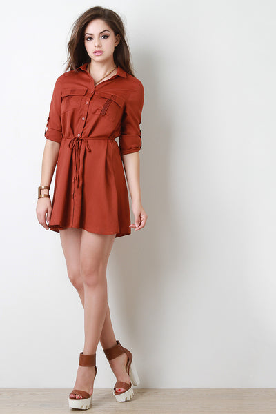 Button Up Shirt Dress