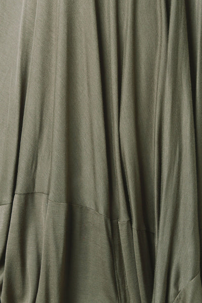 Twisted Cowl Sleeveless Cocoon Top